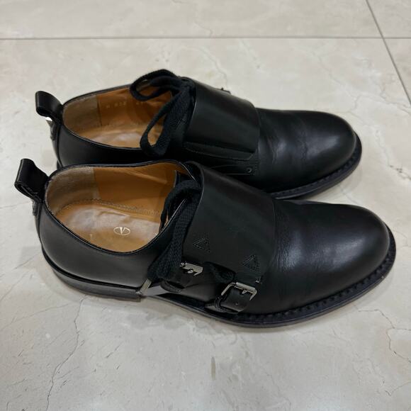 $1195 Value Black Valentino Garavani Double Monk Strap Shoes - Picture 2 of 11